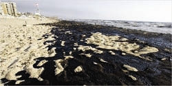 Filth on once pristine beaches